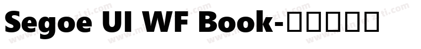 Segoe UI WF Book字体转换